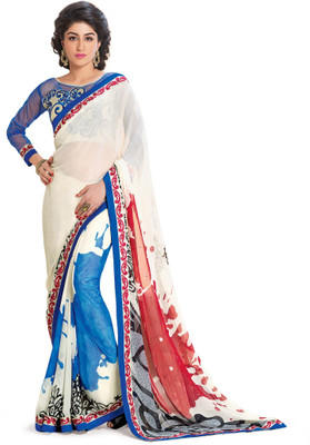 

Indianbeauty Self Design, Printed Bollywood Pure Georgette Saree(Multicolor)