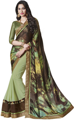 

Desi Butik Embroidered Fashion Crepe, Jacquard Saree(Multicolor)