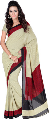 

Goodfeel Polka Print Fashion Crepe Saree(Maroon, Black, Brown), Multicolor