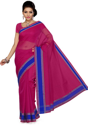 

Ishin Solid Fashion Net Saree(Maroon)