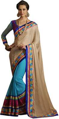 

Desi Butik Self Design Fashion Jacquard Saree(Gold)