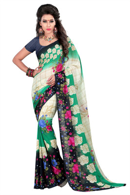 

Anushree Saree Printed Fashion Dupion Silk Saree(Multicolor)