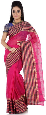 

Hawai Self Design Tant Cotton Saree(Pink)