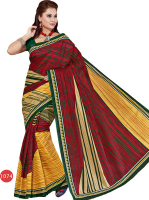 

Hi-Choice Striped Fashion Cotton Saree(Multicolor)