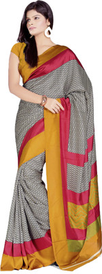 

Sunaina Printed Art Silk Saree(Multicolor)