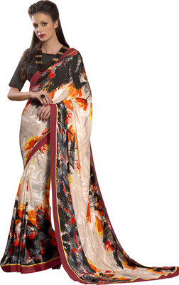 

Khoobee Self Design, Printed Fashion Art Silk Saree(Multicolor)