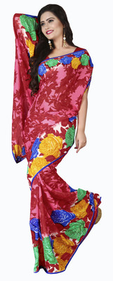 

Parisha Self Design, Printed, Embellished Fashion Georgette Saree(Red, Multicolor), Blue;multicolor;red;yellow