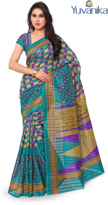 

Sunaina Printed Bhagalpuri Art Silk Saree(Multicolor)