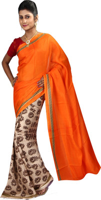 

Anushree Saree Printed Fashion Silk Saree(Multicolor), Yellow