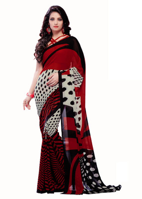 

Jiya Self Design, Printed Fashion Georgette Saree(Red, Blue, Multicolor), Blue;multicolor;red