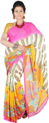

Hawai Printed Daily Wear Georgette Saree(Multicolor)