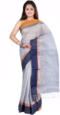 

Hawai Printed Fashion Handloom Cotton Saree(Blue)