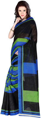 

Jiya Self Design, Printed Fashion Art Silk Saree(Black, Multicolor), Black;multi