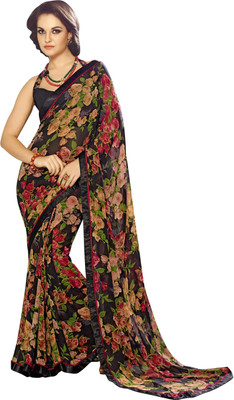 

Khoobee Self Design, Printed Fashion Georgette Saree(Multicolor)