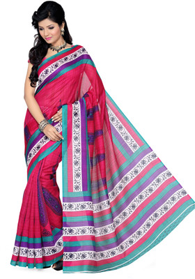 

Ishin Printed Bhagalpuri Art Silk Saree(Multicolor)