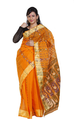 

Sanrocks Global Fashions Woven Tant Cotton Saree(Yellow)