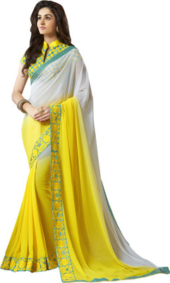 

Avhnitanaya Solid Bollywood Georgette Saree(Yellow)