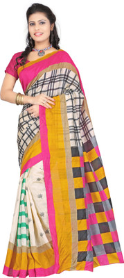 

Ewows Printed Bhagalpuri Art Silk Saree(Multicolor)