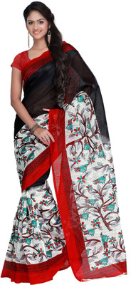 Aashritha Printed Fashion Art Silk Saree(Red)