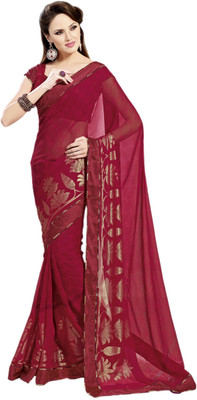 

Vishal Solid Fashion Georgette Saree(Maroon)
