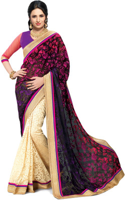 

Ridham Sarees Self Design Fashion Handloom Georgette Saree(Multicolor)