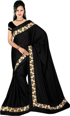 

Dancing Girl Embroidered Bollywood Georgette Saree(Black)