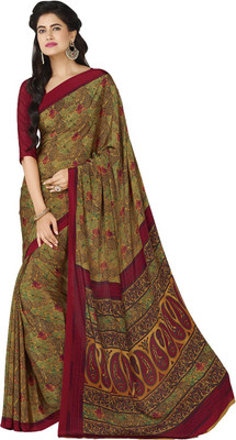 

Ligalz Printed Daily Wear Crepe Saree(Multicolor)