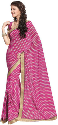 Party Wear Dresses Printed Fashion Pure Chiffon Saree(Multicolor)