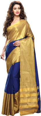 

Sunaina Striped Fashion Cotton Saree(Multicolor)