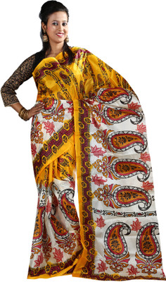 

Anushree Saree Self Design Fashion Silk Saree(Multicolor), Yellow