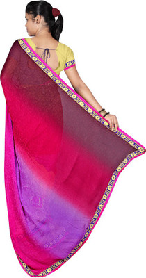 

Party Wear Dresses Embroidered Fashion Georgette Saree(Multicolor)