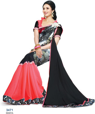 

Ridham Sarees Printed Fashion Handloom Georgette Saree(Multicolor)