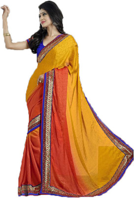

Indian Wear Online Embroidered Fashion Georgette Saree(Multicolor), Multicolor380
