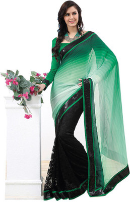 

Indian Wear Online Printed Fashion Pure Chiffon Saree(Multicolor), Multicolor403