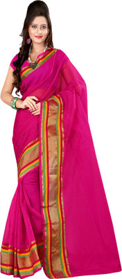 

Ansu Fashion Solid Fashion Art Silk Saree(Green)