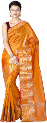 

Chandrakala Woven Banarasi Banarasi Silk Saree(Gold)