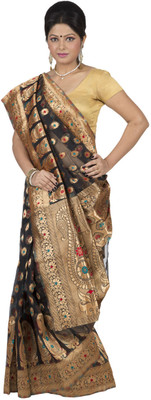

Hawai Self Design Banarasi Georgette Saree(Multicolor), Black
