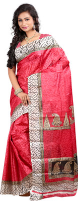 

Anushree Saree Self Design Bhagalpuri Khadi Saree(Multicolor), Multicolour