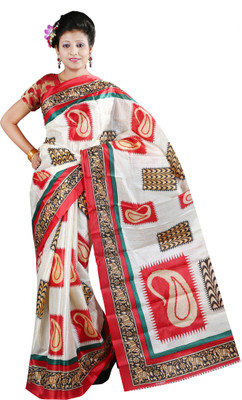 

Anushree Saree Self Design Fashion Silk Saree(Multicolor)