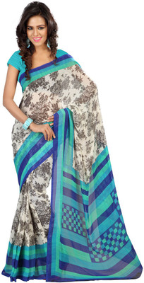 

Indian Wear Online Printed Fashion Georgette Saree(Multicolor), Multicolor59