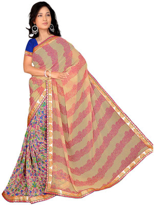 

Khoobee Printed Fashion Georgette Saree(Multicolor)