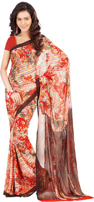 

Indian Wear Online Printed Fashion Art Silk Saree(Multicolor), Multicolor348