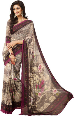 

Vishal Self Design Bollywood Georgette Saree(Multicolor)