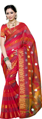 

Mimosa Woven Arani Pattu Cotton Saree(Maroon
