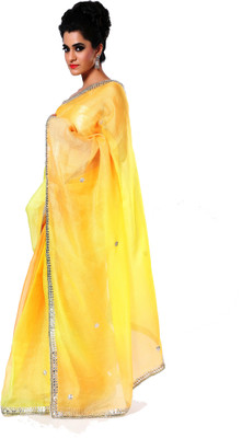 

Ranas Self Design Fashion Silk Saree(Yellow), Shaded yellow