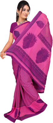 

Vardan Prints Printed Bollywood Georgette Saree(Pink)