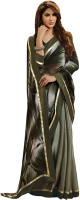 

Lovelylook Printed Fashion Chiffon Saree(Green), Olive