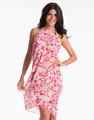 

PrettySecrets Floral Print Women's Sarong, Pink