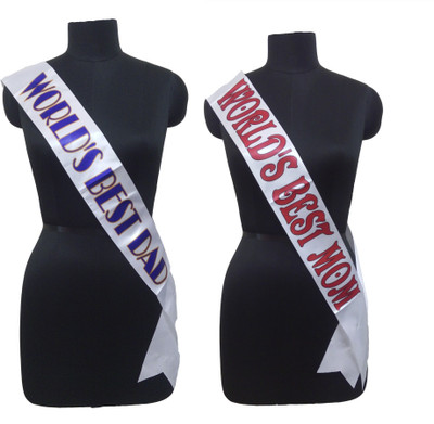 

Atpata Funky World's Best Mom & Dad Sash Combo