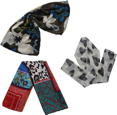 

Mesmerize Printed Cotton Women's Scarf, Multicolor